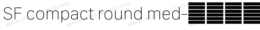 SF compact round med字体转换